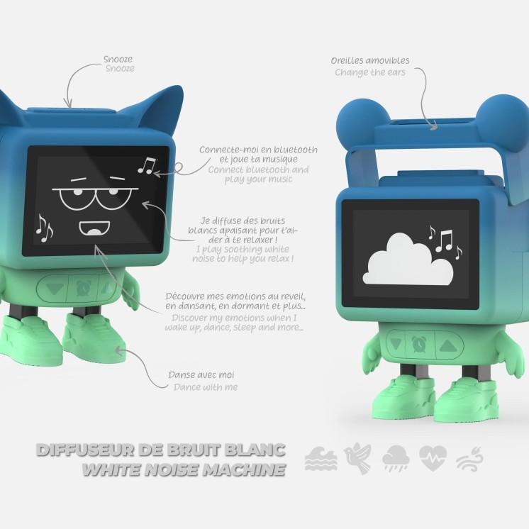 DANCING CLOCK BLUE - MOB