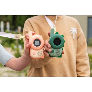 ZOO WALKIE DINO PINK&GREEN - THE ZOO FAMILY