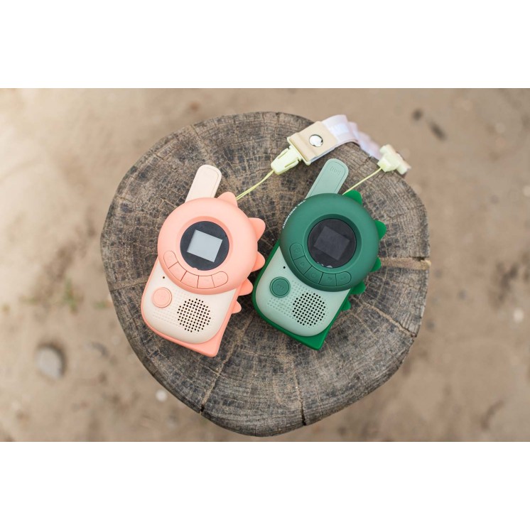 ZOO WALKIE DINO PINK&GREEN - THE ZOO FAMILY