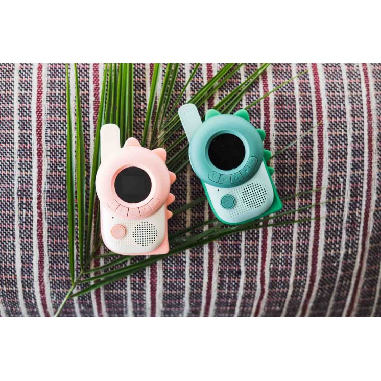 ZOO WALKIE DINO PINK&GREEN - THE ZOO FAMILY