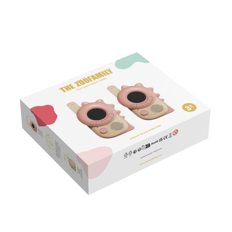 ZOO WALKIE DINO PINK - THE ZOO FAMILY