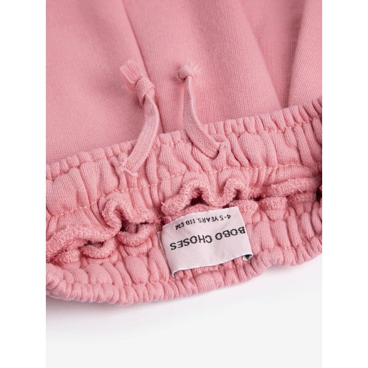 PINK STRAIGHT JOGGING PANTS - BOBO CHOSES