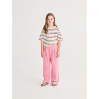 PINK STRAIGHT JOGGING PANTS - BOBO CHOSES
