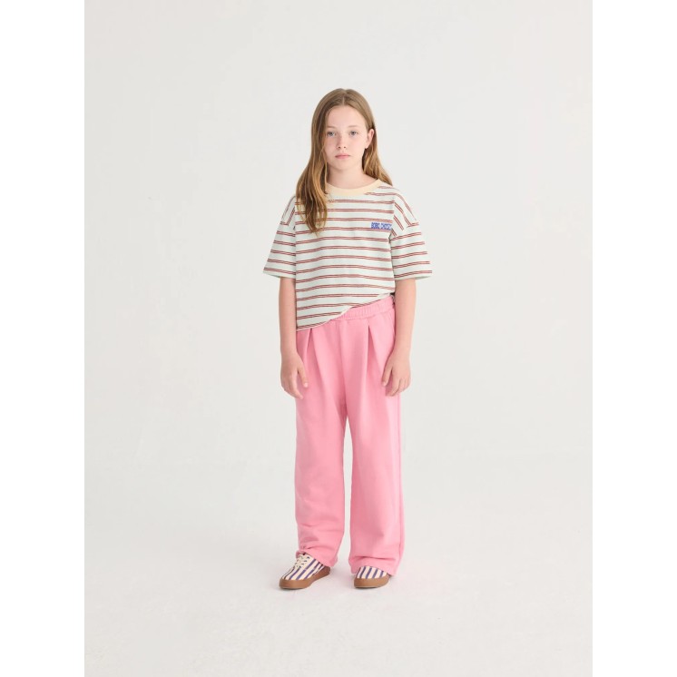 PINK STRAIGHT JOGGING PANTS - BOBO CHOSES