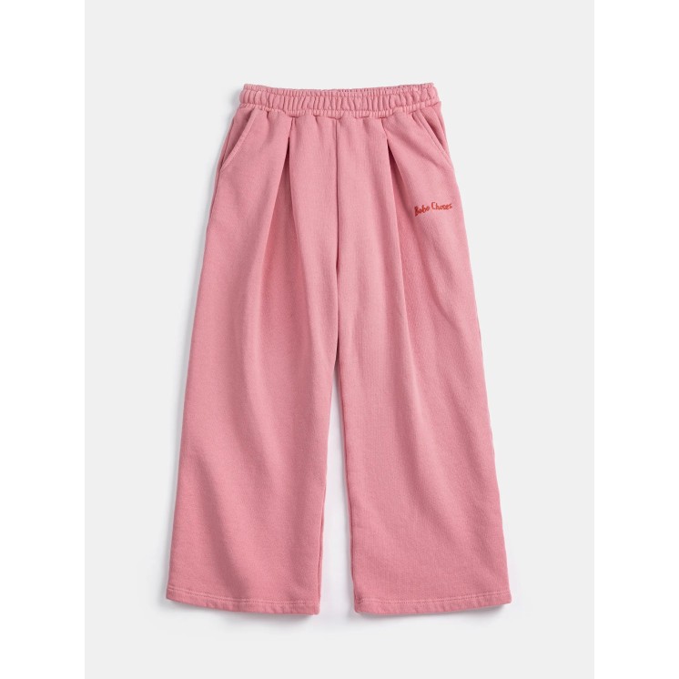 PINK STRAIGHT JOGGING PANTS - BOBO CHOSES