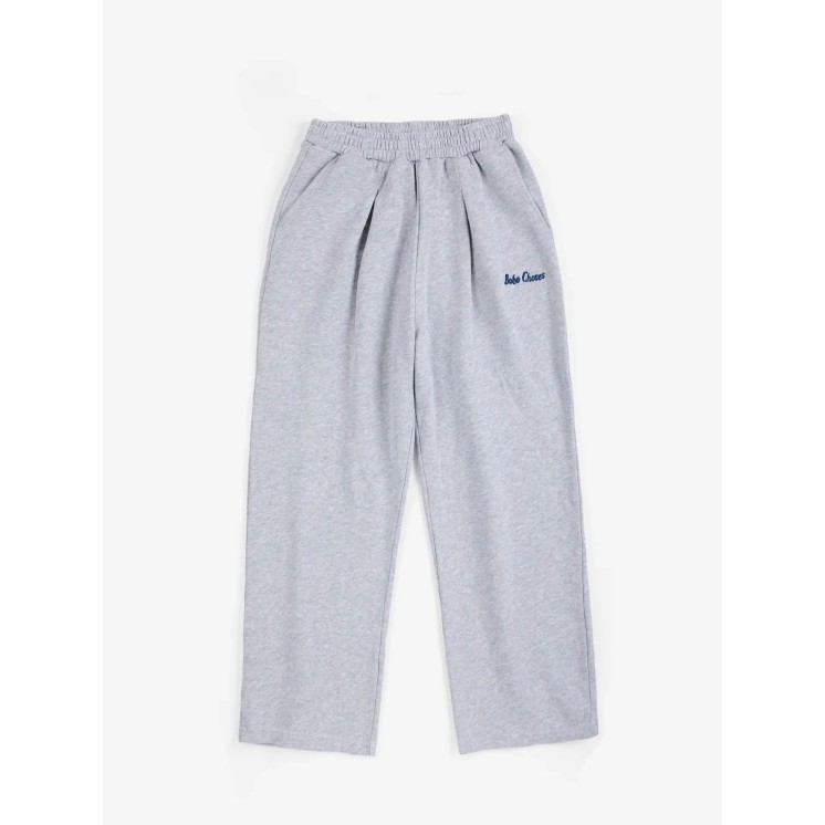 GREY STRAIGHT JOGGING PANTS - BOBO CHOSES