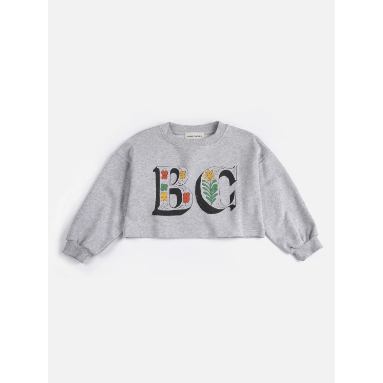 SPRING LETTERS CROPPED SWEATSHIRT - BOBO CHOSES