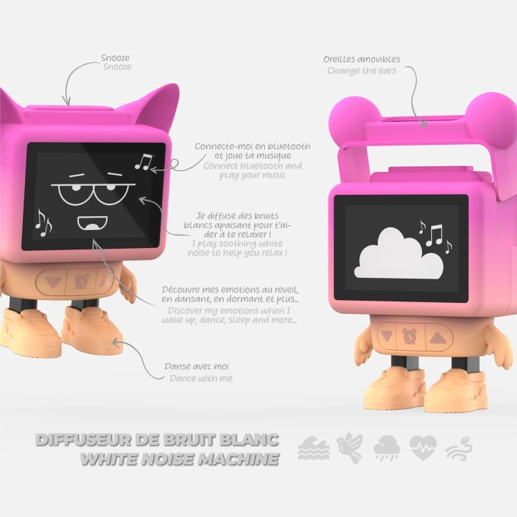 DANCING CLOCK PINK- MOB