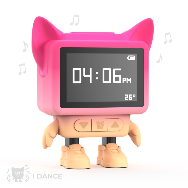 DANCING CLOCK PINK- MOB