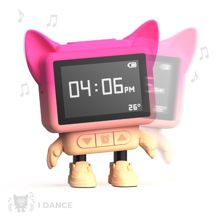 DANCING CLOCK PINK- MOB