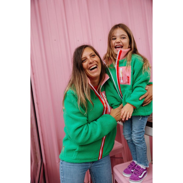 VESTE POLAIRE GREEN CANDY - HELLO HOSSY