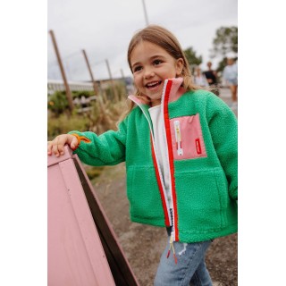 VESTE POLAIRE GREEN CANDY - HELLO HOSSY