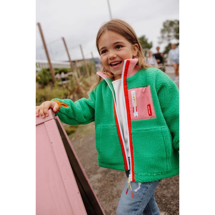 VESTE POLAIRE GREEN CANDY - HELLO HOSSY