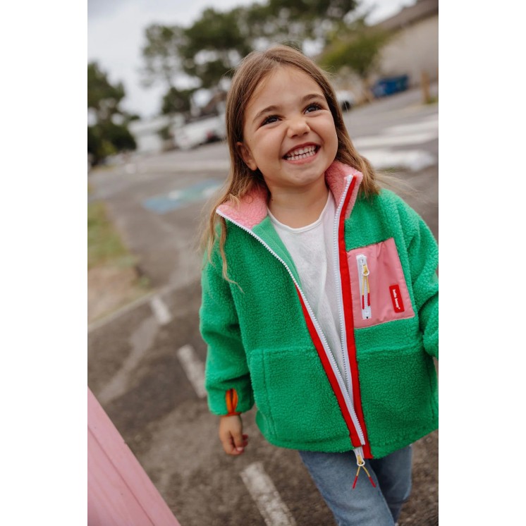 VESTE POLAIRE GREEN CANDY - HELLO HOSSY