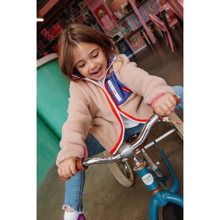 VESTE POLAIRE PLUM BEIGE - HELLO HOSSY