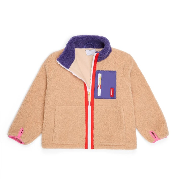 VESTE POLAIRE PLUM BEIGE - HELLO HOSSY