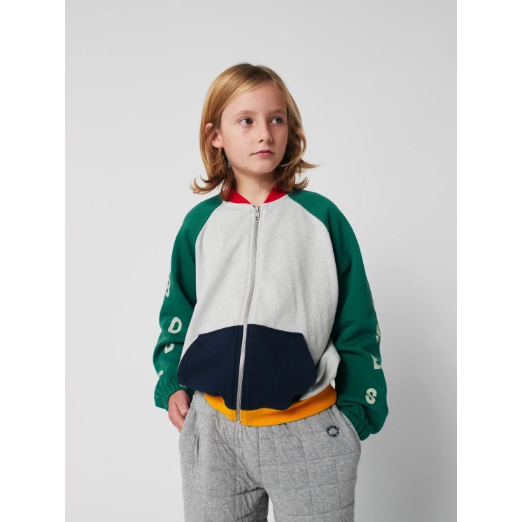 SWEAT ZIPPE COLOR BLOCK - BOBO CHOSES