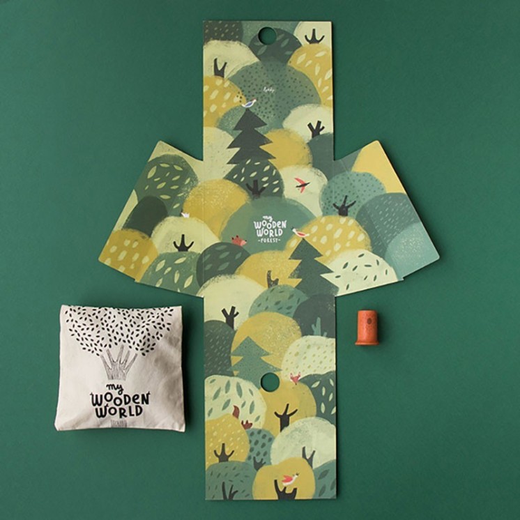 Wooden World Forest – Jeu en bois pour enfants | LittleSimone.fr