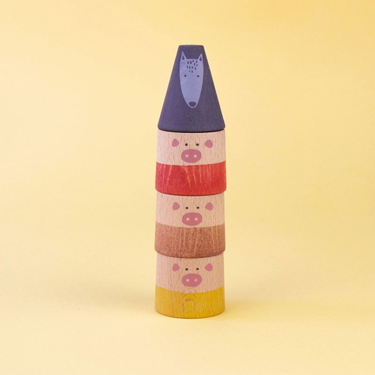 My Three Little Pigs – Jeu en bois pour enfants | LittleSimone.fr