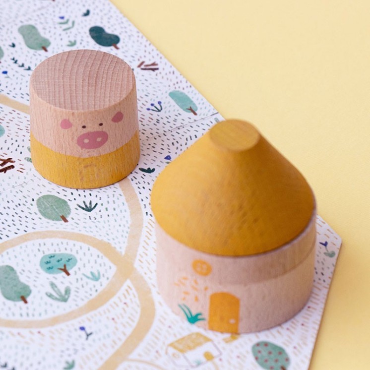 My Three Little Pigs – Jeu en bois pour enfants | LittleSimone.fr