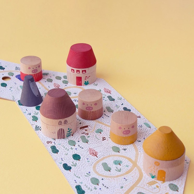 My Three Little Pigs – Jeu en bois pour enfants | LittleSimone.fr