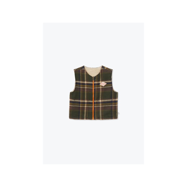 GILET TARTAN REVERSIBLE GIACOMO - ARSENE ET LES PIPELETTES