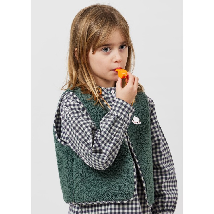 GILET VICHY REVERSIBLE GIULIA - ARSENE ET LES PIPELETTES