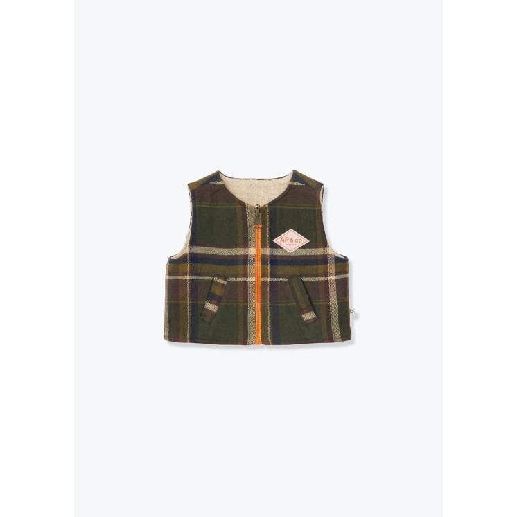 GILET TARTAN REVERSIBLE GIANNI - ARSENE ET LES PIPELETTES